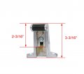Kason K58 Series Walk-in Safety Chrome Strike Only Select Offset From Flush To 2-1 Offset -3 4 1-1 2