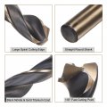 Uxcell 2pcs Jobber Drill Bits 12 5mm 0 492 Black Nitride Gold Titanium Coated M2 High Speed Steel Hss Twist For Stainless