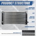 Auto Dynasty 15 16 Inches Thick Core Dpi 1341 Factory Style 1-row Cooling Radiator Compatible With Buick Skylark Chevy Beretta