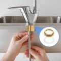 4pcs Brass Lock Nuts Pipe Fitting G1-11 Female Hexnut Flange Single Hole Faucet Lock Nut With Silicone Washer For Kitchen Basin 