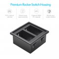 Mictuning Mh002 2pcs Rocker Switch Holder Panel Housing Kit Fireproof Abs Plastic Black 1 Pack