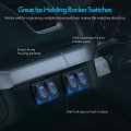 Mictuning Mh002 2pcs Rocker Switch Holder Panel Housing Kit Fireproof Abs Plastic Black 1 Pack