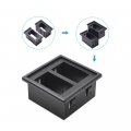 Mictuning Mh002 2pcs Rocker Switch Holder Panel Housing Kit Fireproof Abs Plastic Black 1 Pack