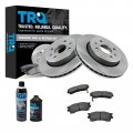 Trq Front Ceramic Disc Brake Pad Rotor Kit W Chemicals For Kia Spectra Sephia 
