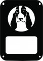 Jeeptails Basset Hound Dog Tail Lamp Light Covers For Jeep Jk Wrangler Black Set Of 2 