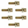 Caltric 6 Exhaust Manifold Bolts Studs Screw Compatible With Polaris Rzr Xp Xp 4 1000 2014-2018