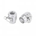 X Autohaux 4pcs An4 Hex Car Hose Finisher Flexible Rubber Pipe Clamp With Screw Band Adapter Fitting For Oil Fuel Water Tube