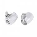 X Autohaux 4pcs An4 Hex Car Hose Finisher Flexible Rubber Pipe Clamp With Screw Band Adapter Fitting For Oil Fuel Water Tube