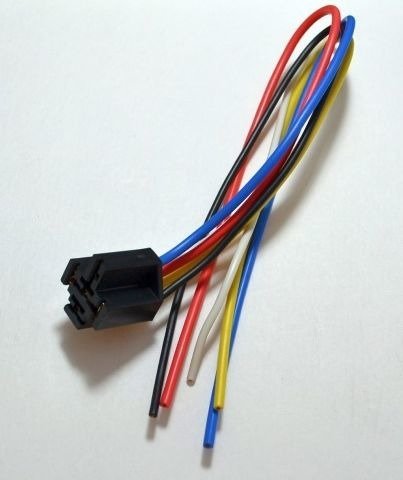 5 Pieces New 12v Dc Spdt 30 40a Wire 16-14 Ga Gauge Relay Socket Harness Car