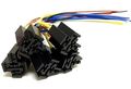 5 Pieces New 12v Dc Spdt 30 40a Wire 16-14 Ga Gauge Relay Socket Harness Car