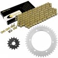 Caltric Drive Chain And Sprockets Kit Compatible With Suzuki Dr650se 1996 1997 1998 1999 2000-2017