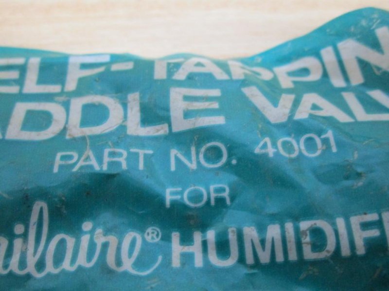 4001 Aprilaire Replacement Humidifier Self Tapping Saddle Tap Water Valve By