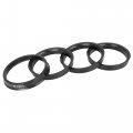 4pcs Plastic 67 1mm Od To 60 Id Car Hub Centric Rings Wheel Bore Center Spacer Black