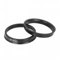X Autohaux 4pcs Plastic 67 1mm Od To 60 Id Car Hub Centric Rings Wheel Bore Center Spacer Black
