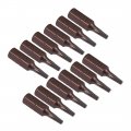 Uxcell 12pcs 25mm Long 1 4 Hex Shank T10 Torx High Quantity Screwdriver Bits S2 Alloy Steel