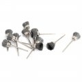 12pcs 1 10inch Shank 15mm Cup Less Steel Bristle Brush For Rotary Tool 