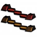 10pcs Top Roof Running Led Lamps Kit For 2003-2009 Hummer H2 Smoked Tinted Lens Left Driver Right Passenger Side Pair Set 