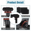 Uxcell Mass Airflow Sensor For Chevrolet Silverado 3500 2001-2007 Metal Plastic Black 5 Pins Maf