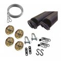 Garage Door Extension Spring Kit Double Looped For 7 High 25-42-100 Lb Tan 