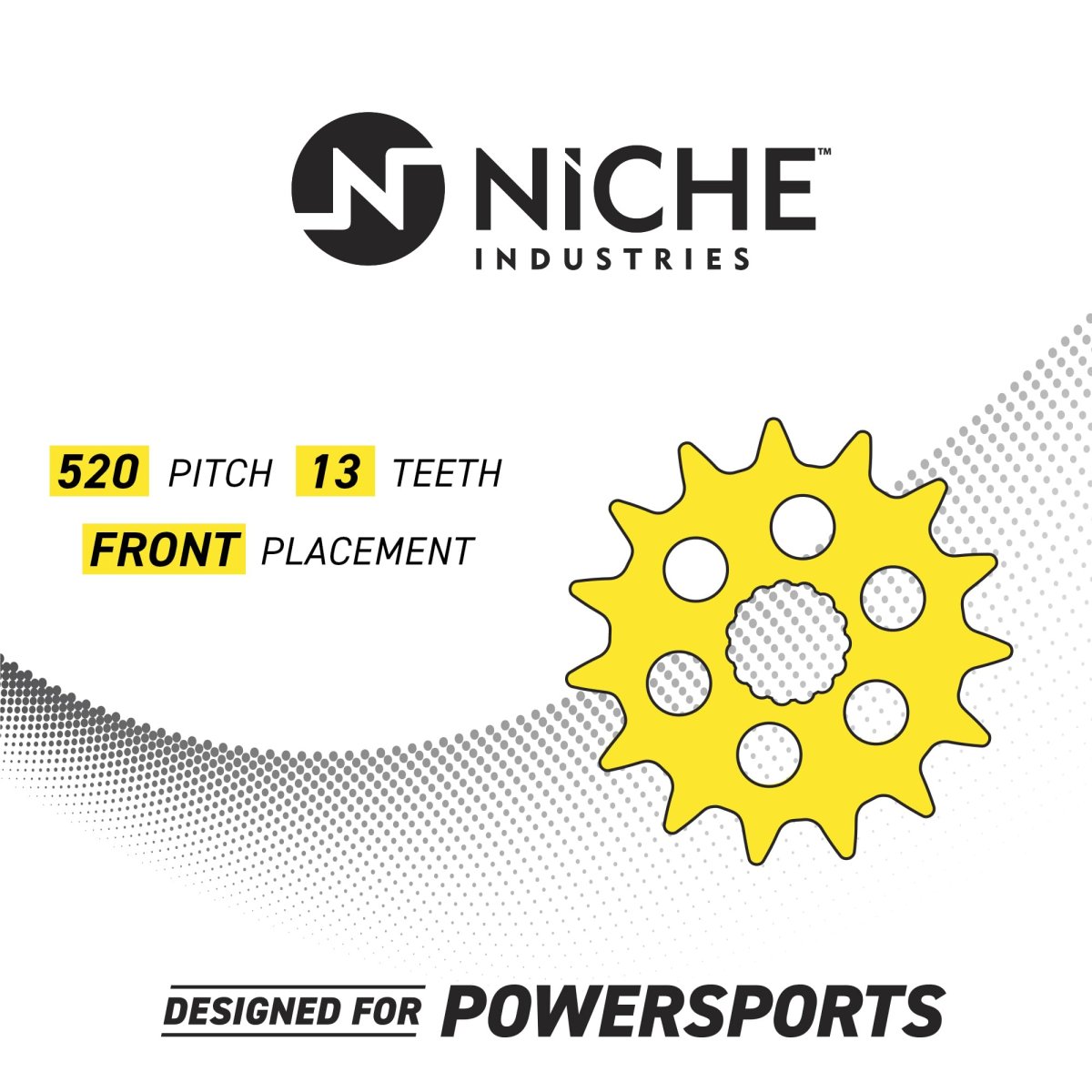 Niche Drive Sprocket Chain Combo For Honda Crf250f Front 13 Rear 50 Tooth 520 Standard 120 Links