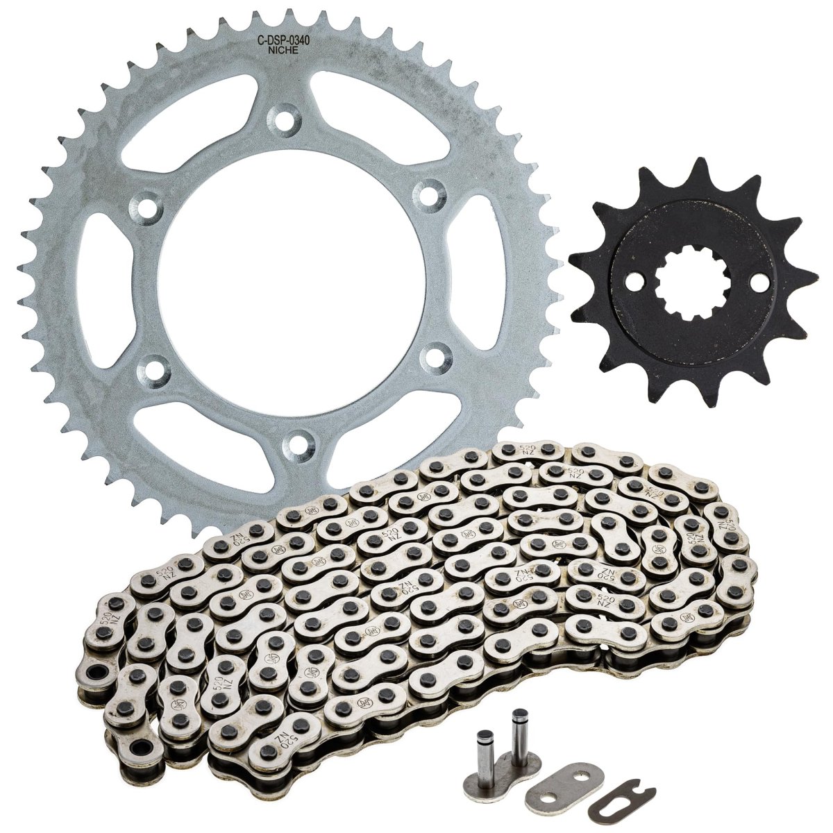 Niche Drive Sprocket Chain Combo For Honda Crf250f Front 13 Rear 50 Tooth 520 Standard 120 Links