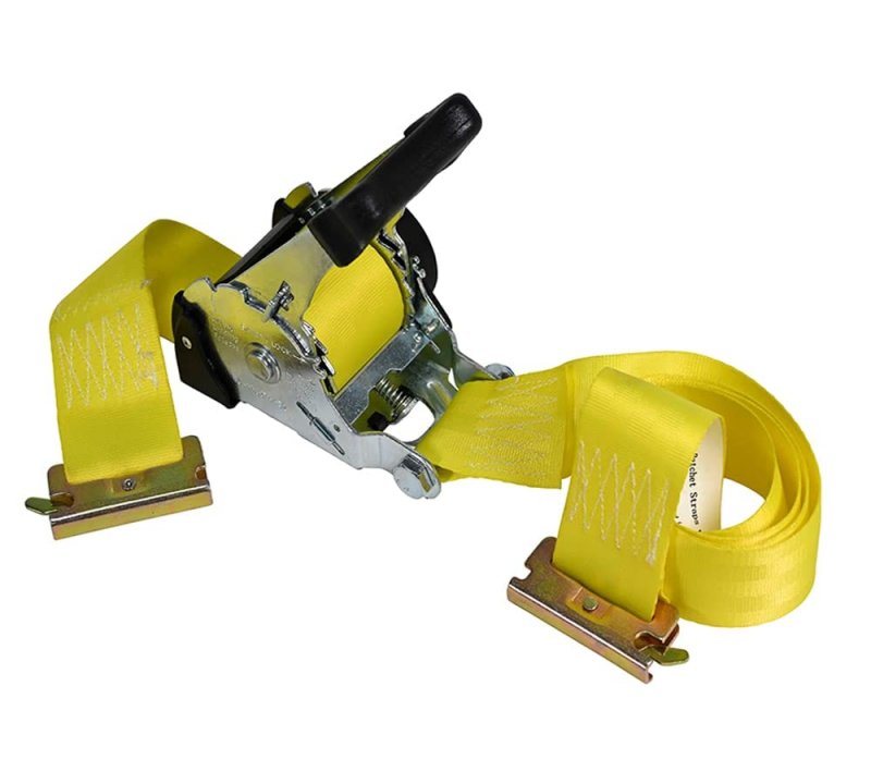 Mytee Products 2 Pack X 12 Auto Retractable Ratchet Straps For E-track Tie Down With 3300 Lbs Breaking Strength Self Ratcheting