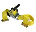 Mytee Products 2 Pack X 12 Auto Retractable Ratchet Straps For E-track Tie Down With 3300 Lbs Breaking Strength Self Ratcheting