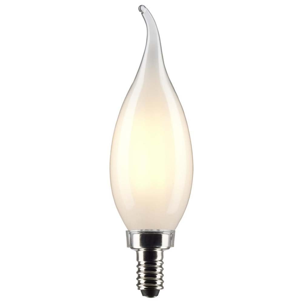 Satco 6pk 5 5w Ca10 Led 2700k Candelabra Base Frosted Dimmable 60w Equiv