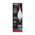 Satco 6pk 5 5w Ca10 Led 2700k Candelabra Base Frosted Dimmable 60w Equiv