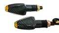 Carbon Turn Signal Led Suzuki Dual Sport Motorcycle Dirt Bike Supermoto Blinker 