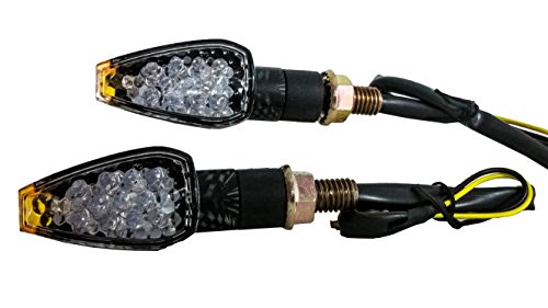 Carbon Turn Signal Led Suzuki Dual Sport Motorcycle Dirt Bike Supermoto Blinker