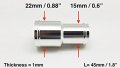 Autobahn88 Reducer Aluminum Alloy Vacuum Hose Joiner Od 0 6-0 88 15-22mm