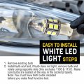 Pilot Automotive Il-1156w-15-am White 15-smd Led Stop Tail Light Bulb 2 Piece