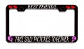 Best Friends Take Silly Pictures Together Bestfriends Metal License Plate Frame Tag Holder S14 