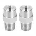 Uxcell Flat Fan Spray Tip 1 8bspt Male Thread 304 Stainless Steel Nozzle 65 Degree 2 8mm Orifice Diameter Pcs