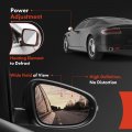 A-premium Passenger Side Power Door Mirror Compatible With Toyota Corolla 2014-2019 Heated Manual Folding Black Outside Rear