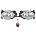 Hecasa Pair Fog Lights For 09-14 Honda Fit 01-08 Civic 