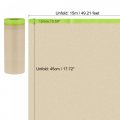 Uxcell Pre-taped Masking Film 17 7 X 49ft Brown Paper Drop Cloth With Medium-tack Painters Tape For Painting Protection 3pcs