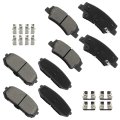 Brake Pad Sets 8pcs For Hyundai Sonata 2020-2025 For Kia K5 2021-2024 Niro Ev 2023-2025 D2302 D2299 