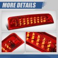 Auto Dynasty Dual Row 18 Led Rear Tail Center High Mount Stop Lamp Third Brake Cargo Light Compatible With Dodge Ram 1500 2500