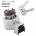 Waltyotur Ignition Switch With 2keys 6c040-55452 Replacement For Kubota B2400 B2100 B7500 B1700 B7510