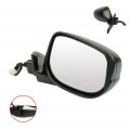 Ocpty Black Passenger Side View Mirror Smooth With Power Adjustment Manual Folding Compatible For 2010-2014 Honda Insight