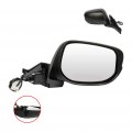 Ocpty Black Passenger Side View Mirror Smooth With Power Adjustment Manual Folding Compatible For 2010-2014 Honda Insight