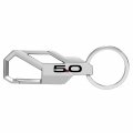 Ipick Image Compatible With Ford Mustang 5 0 Silver Carabiner-style Snap Hook Metal Key Chain