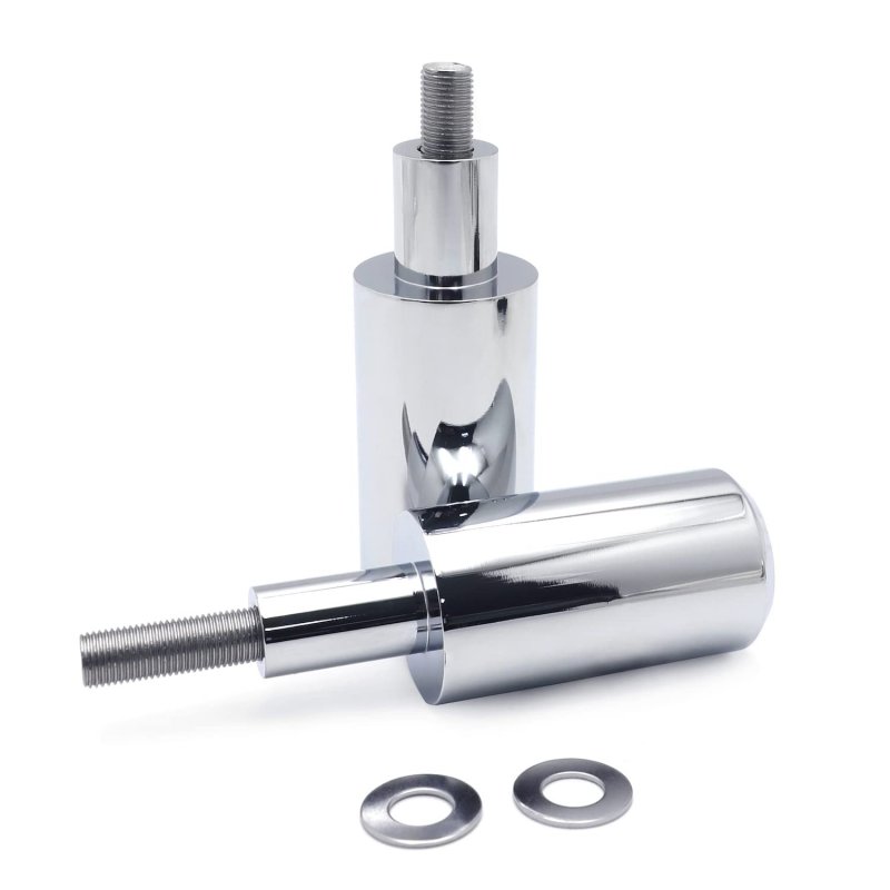 Motorcycle Chrome Extended Frame Sliders Crash Protectors For 2003-2006 Hond Cbr 600rr P N Mt219-016a-cd
