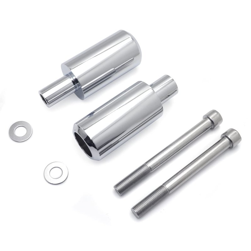Motorcycle Chrome Extended Frame Sliders Crash Protectors For 2003-2006 Hond Cbr 600rr P N Mt219-016a-cd