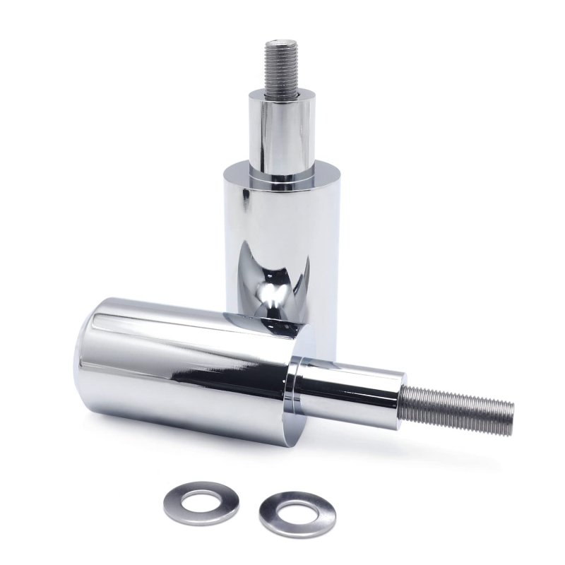 Motorcycle Chrome Extended Frame Sliders Crash Protectors For 2003-2006 Hond Cbr 600rr P N Mt219-016a-cd