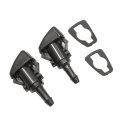 2pcs Windshield Washer Nozzle Jet For Hyundai And Kia 98630-3j000 98630-yy000 98630-1g100 98630 2k100 Front Assembly Black 