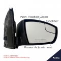 Spieg Passenger Side Mirror Replacement For Ford Escape S 2013-2016 Power Adjusted Non-heated Textured Rh