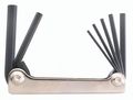 Bondhus 14592 Metal Handle Hex Tip 7 Piece Fold Up Tool With Proguard Finish 